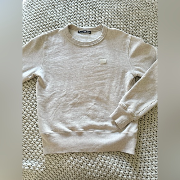 Acne studio women’s cream color crewneck sweater - Picture 4 of 6